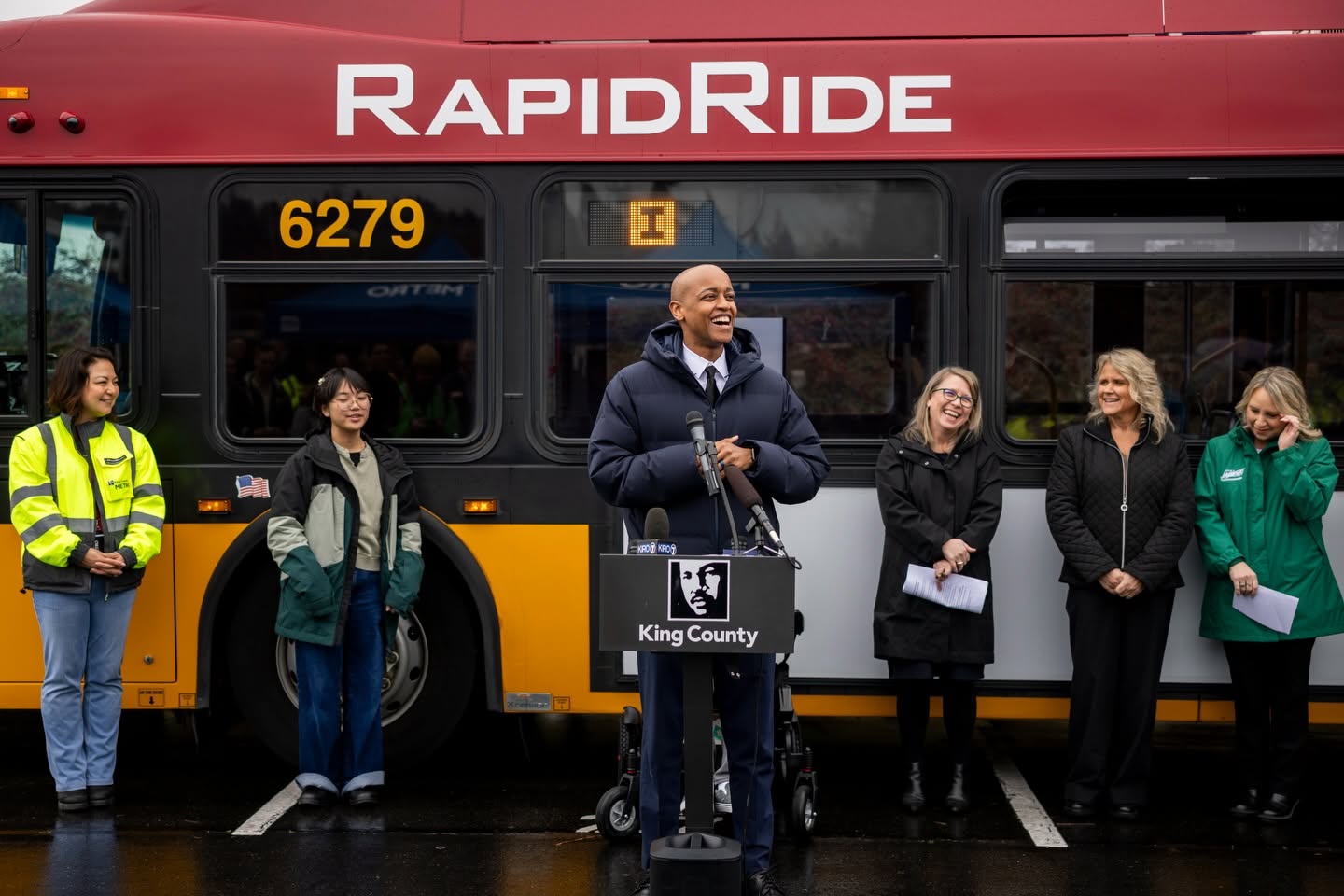 King County Executive Zahilay, Metro, and partners break ground on RapidRide I Line in South King County