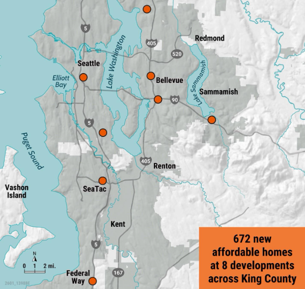 King County Awards $23.7 Million to Eight Affordable Housing Developments, Creating 672 Homes Countywide