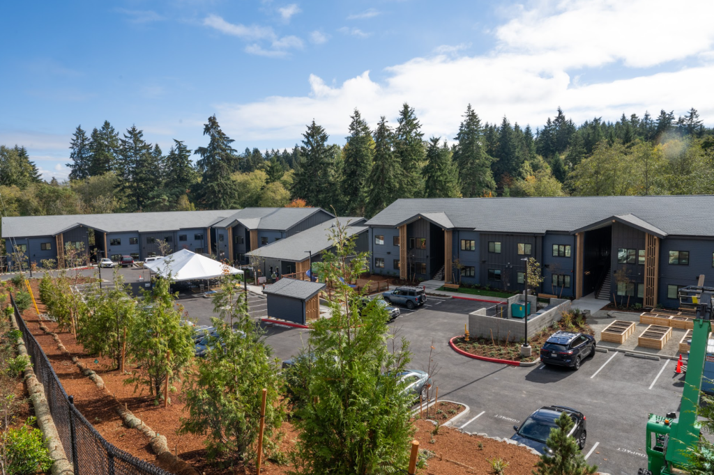 Aerial view of Creekside Village